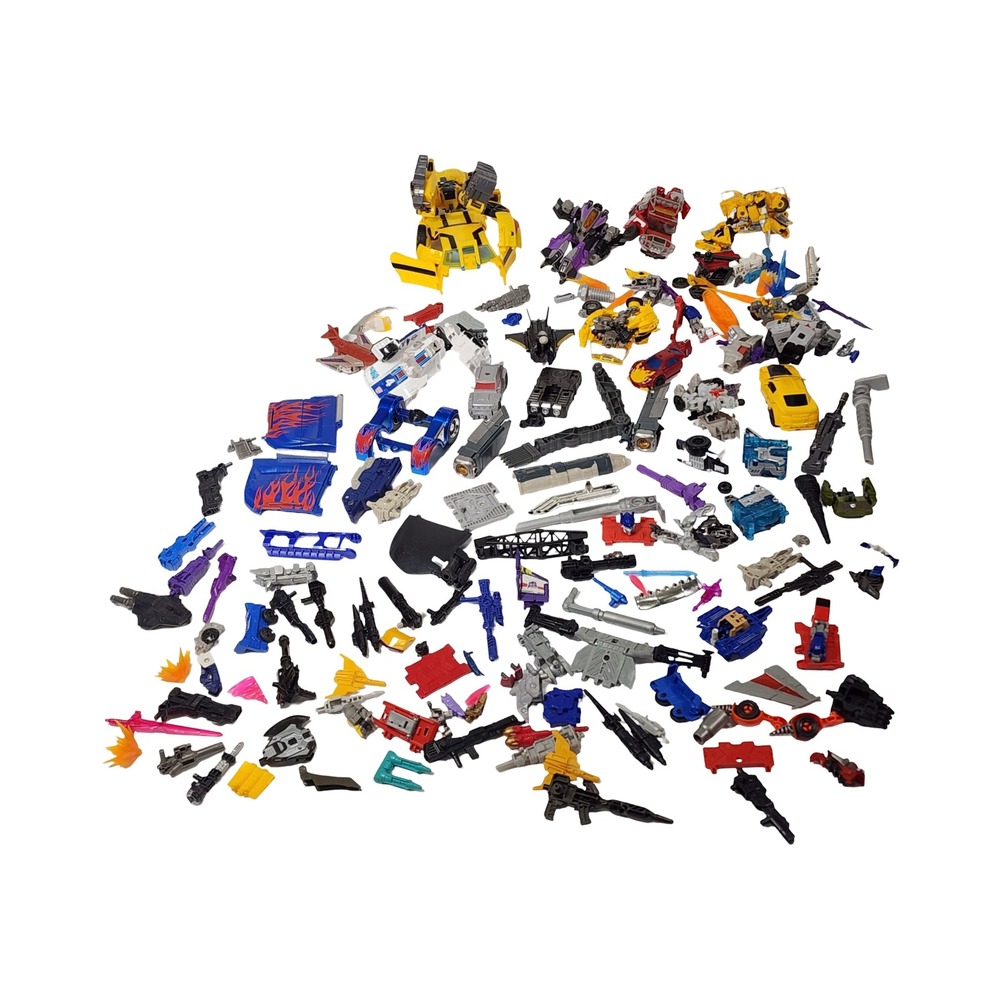 Transformers Action Figure Parts Accessories over 160 Lot Bumblebee Optimus